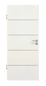 Frontansicht von GARANT Schallschutztür Corona 830 Weiß Struktur Premium CePaL