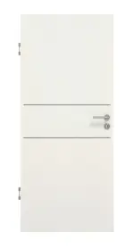 Frontansicht von GARANT Schallschutztür Corona 832 Weiß Struktur Premium CePaL