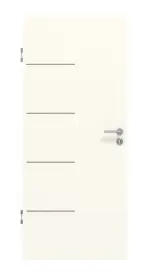 Frontansicht von GARANT Schallschutztür Corona 834 Pearl White CePaL