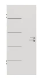 Frontansicht von GARANT Schallschutztür Corona 834 Silver Grey CePaL