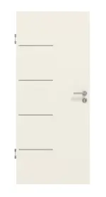 Frontansicht von GARANT Schallschutztür Corona 834 Weißlack 9010 CePaL