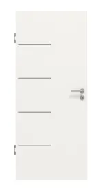 Frontansicht von GARANT Schallschutztür Corona 834 Weißlack 9016 CePaL