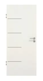 Frontansicht von GARANT Schallschutztür Corona 834 Weiß Struktur Premium CePaL