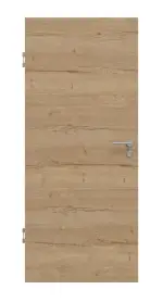 Frontansicht von GARANT Schallschutztür Quer Authentic Risseiche CePaL