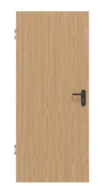 Frontansicht von Schallschutztür Eiche Längs Living Echtholzfurniert - Jeld-Wen