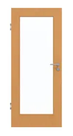 Frontansicht von GARANT Schallschutztür Buche Exklusiv CePaL mit Lichtausschnitt LA-2