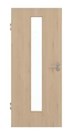 Frontansicht von GARANT Schallschutztür Authentic Achat CePaL mit Lichtausschnitt LA-4 mittig