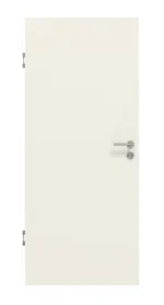 Frontansicht von LEBO Schallschutztür-Set Weißlack RAL 9010 mit Zarge