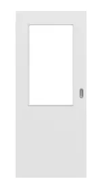 Frontansicht von Bütte Weiß LA 7 Basic Durat Schiebetür - Huga