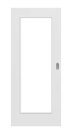 Frontansicht von Bütte Weiß LA 8 Basic Durat Schiebetür - Huga