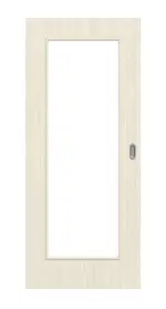 Frontansicht von Lärche lasiert LA 8 Basic Durat Schiebetür - Huga