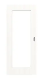 Frontansicht von Pino Weiß LA 8 Basic Durat Schiebetür - Huga