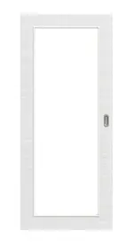 Frontansicht von Schiebetür Cotton like Weiß LA 27 Basic - Huga