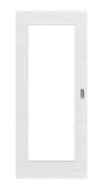 Frontansicht von Schiebetür Cotton like Weiß LA 8 Basic - Huga