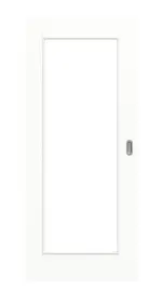 Frontansicht von Schiebetür Ultramatt Weiß LA 8 Basic - Huga