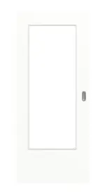 Frontansicht von Schiebetür Ultramatt Weiß DIN-LA Basic - Huga