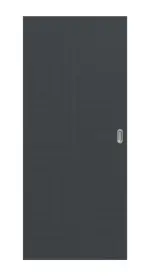 Frontansicht von Schiebetür Cotton like Anthrazit Basic - Huga