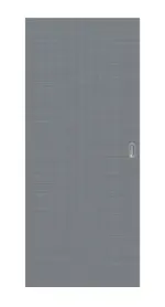 Frontansicht von Schiebetür Cotton like Hygge Grau Basic - Huga