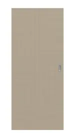 Frontansicht von Schiebetür Cotton like Taupe Basic - Huga