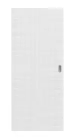 Frontansicht von Schiebetür Cotton like Weiß Basic - Huga