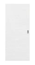 Frontansicht von Schiebetür Strukturiert Weiß Basic - Huga