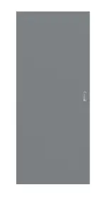 Frontansicht von Schiebetür Ultramatt Hygge Grau Basic - Huga