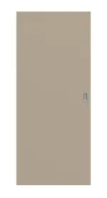 Frontansicht von Schiebetür Ultramatt Taupe Basic - Huga