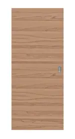 Frontansicht von LEBO Schiebetür Kernbuche Matt Cross Echtholzfurniert