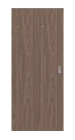 Frontansicht von LEBO Schiebetür Nussbaum Matt Echtholzfurniert