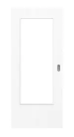 Frontansicht von Esche Arctic Weiß ESR 222 Portalit Schiebetür LA-Din - Westag