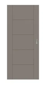 Frontansicht von Signum 13 Basic Lack Taupe RAL 7048 Schiebetür - Huga