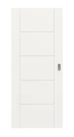 Frontansicht von Signum 13 Basic Lack Verkehrsweiß RAL 9016 Schiebetür - Huga