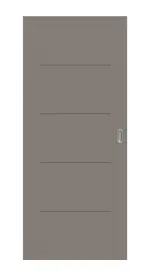 Frontansicht von Signum 14 Basic Lack Taupe RAL 7048 Schiebetür - Huga