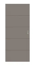 Frontansicht von Signum 15 Basic Lack Taupe RAL 7048 Schiebetür - Huga