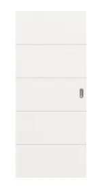 Frontansicht von Signum 15 Basic Lack Verkehrsweiß RAL 9016 Schiebetür - Huga