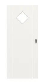 Frontansicht von Groove 16 LA 6 ProLine Lack Verkehrsweiß RAL 9016 Schiebetür - Hörmann