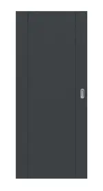 Frontansicht von Groove 16 ProLine Lack Anthrazit RAL 7016 Schiebetür - Hörmann