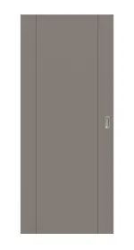 Frontansicht von Signum 16 Basic Lack Taupe RAL 7048 Schiebetür - Huga