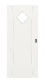 Frontansicht von Groove 20 LA 6 ProLine Weißlack Schiebetür - Hörmann