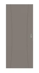 Frontansicht von Signum 20 Basic Lack Taupe RAL 7048 Schiebetür - Huga