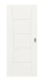 Frontansicht von Signum 22 Basic Lack Verkehrsweiß RAL 9016 Schiebetür - Huga