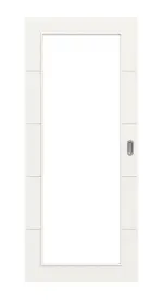 Frontansicht von Signum 27 LA 27 Basic Weißlack Schiebetür - Huga