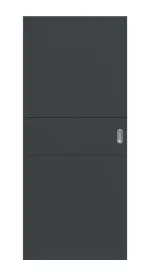 Frontansicht von Signum 29 Basic Lack Anthrazit RAL 7016 Schiebetür - Huga