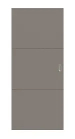 Frontansicht von Signum 31 Basic Lack Taupe RAL 7048 Schiebetür - Huga