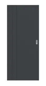 Frontansicht von Signum 39 Basic Lack Anthrazit RAL 7016 Schiebetür - Huga