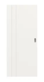 Frontansicht von Signum 39 Basic Lack Verkehrsweiß RAL 9016 Schiebetür - Huga