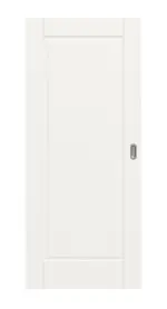 Frontansicht von Kontur 1 Classic Weißlack Schiebetür - Huga