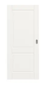 Frontansicht von Kontur 2 Classic Weißlack Schiebetür - Huga