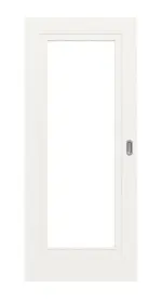 Frontansicht von Montana 1 LA ClassicLine Weißlack Schiebetür - Hörmann