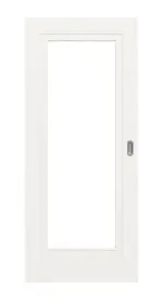 Frontansicht von Lacuna 1 LA Classic Weißlack Schiebetür - Huga